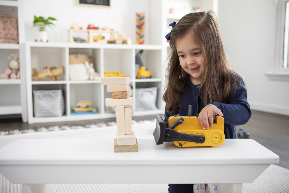 Clip Clop Toys Bulldozer wooden toy