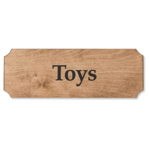 Toy Box Name Plate